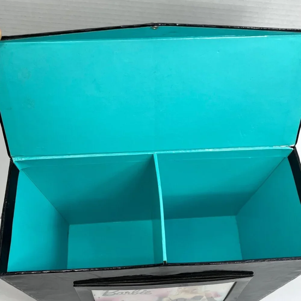 Barbie Photo Storage Box Organizer Black 2004 vintage,fashion, trendy  organizer
